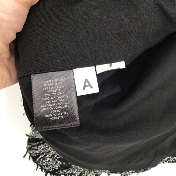 Ann Taylor Women’s Ruffled Peplum Fringe Jacket Blazer Business Career Size 12P - Picture 8 of 9